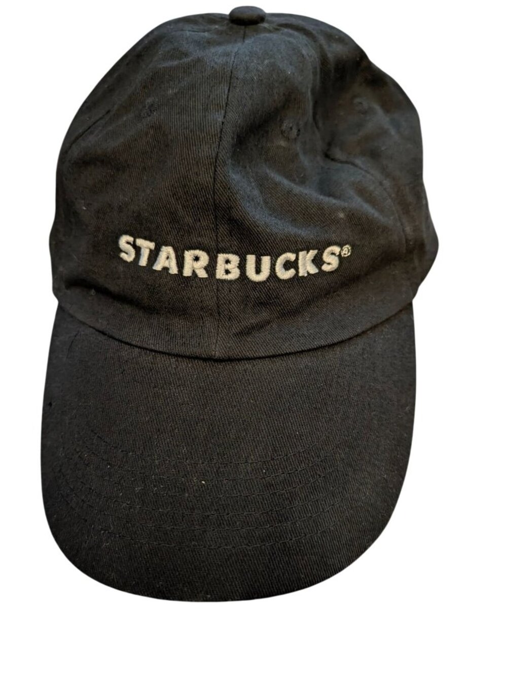 Starbucks Black Cotton Adjustable Baseball Cap - Embroidered Logo - Unisex Casua
